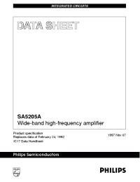 Datasheet SA5205A manufacturer Philips